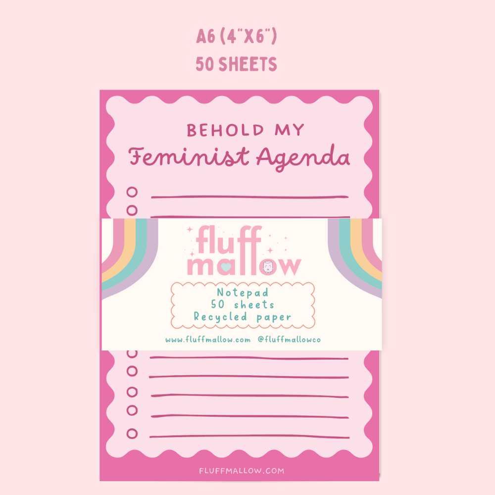 A6 Feminist agenda checklist pad