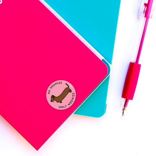 Keine Fieslinge, nur Weenies, Vinyl-Aufkleber