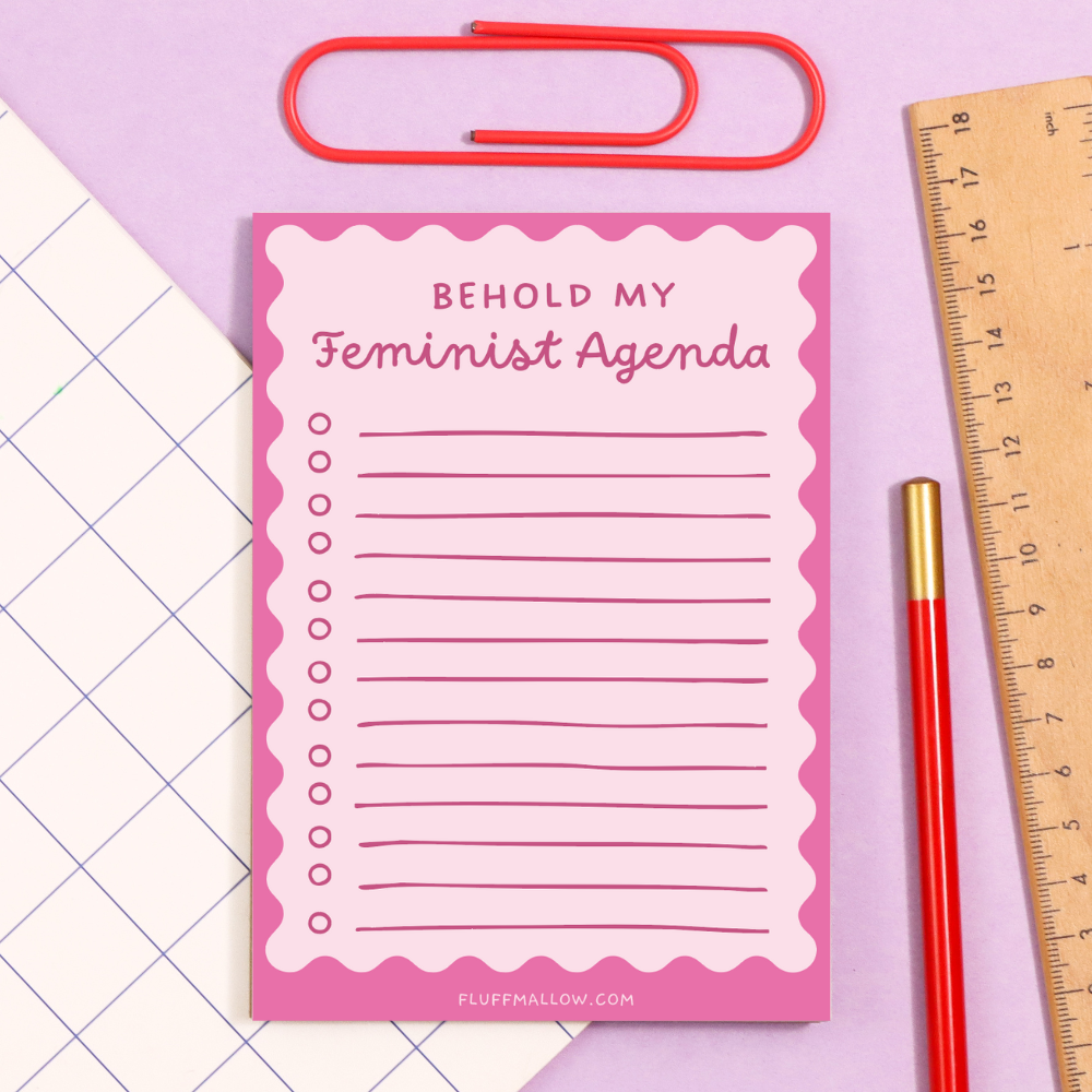 A6 Feminist agenda checklist pad