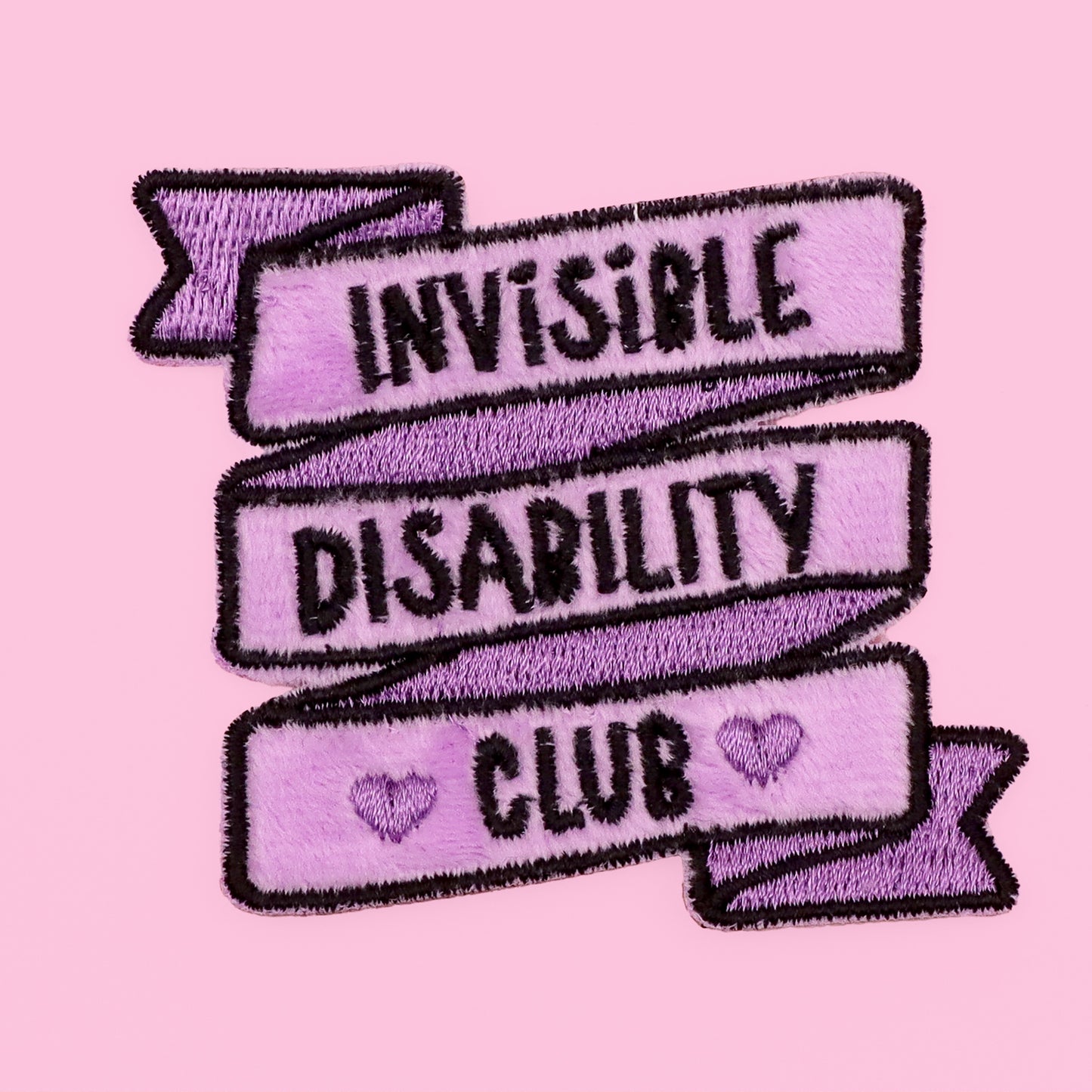 Invisible Disability iron on patch cute
