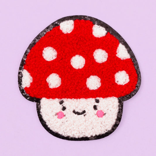 Mushroom iron on Patch cute kawaii