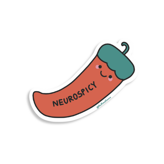Neurospicy chilli vinyl sticker