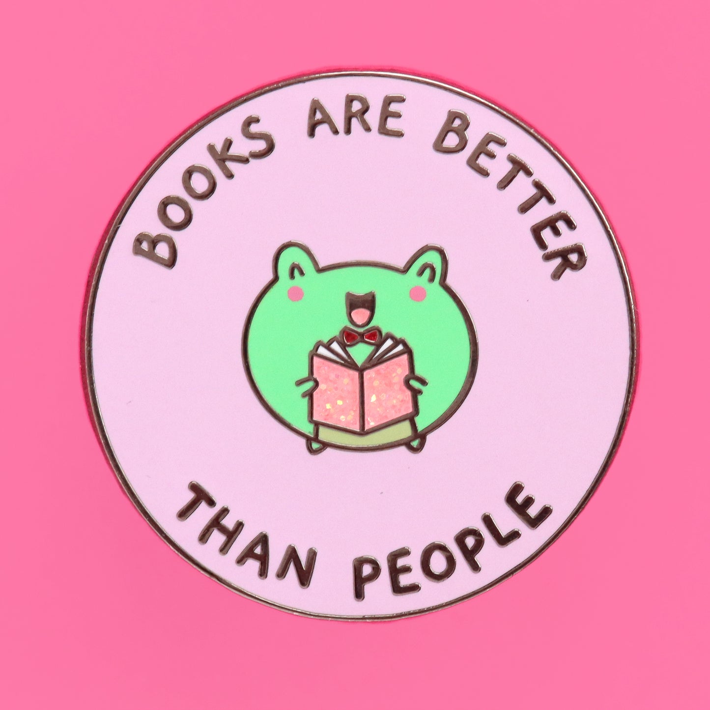 Books Are Better enamel pin