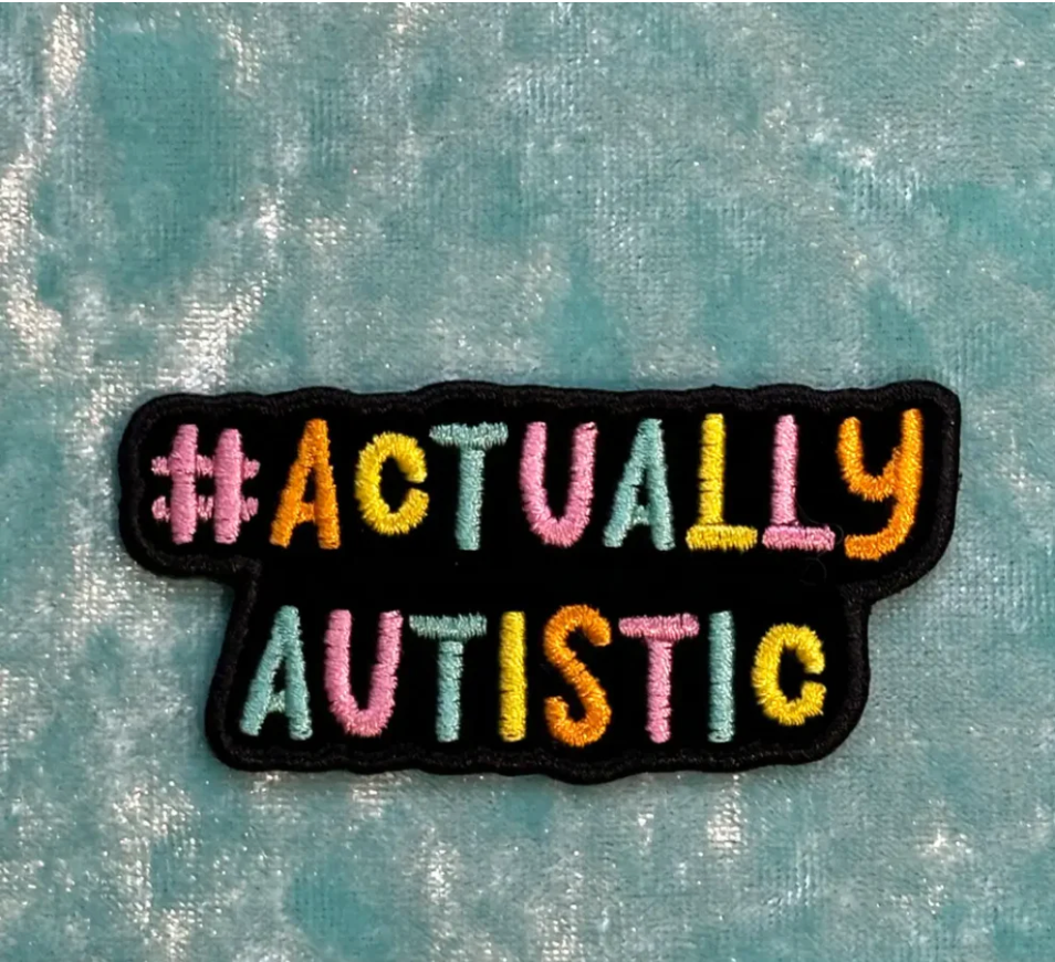 Actually Autistic enamel pin