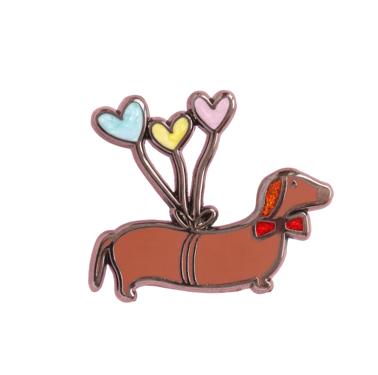 Sausage Dog enamel pin