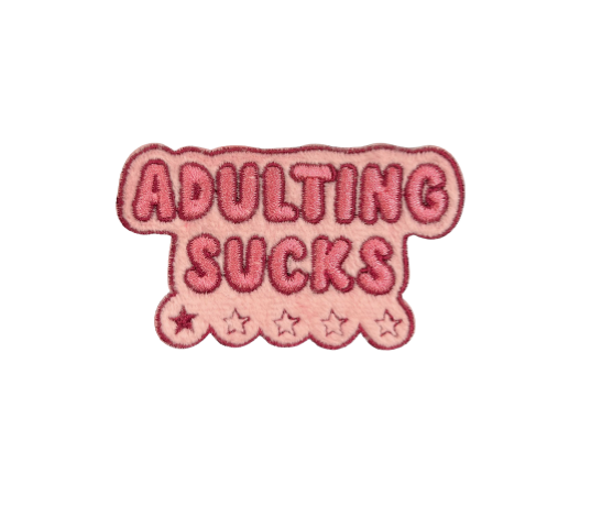 funny slogan iron on patch