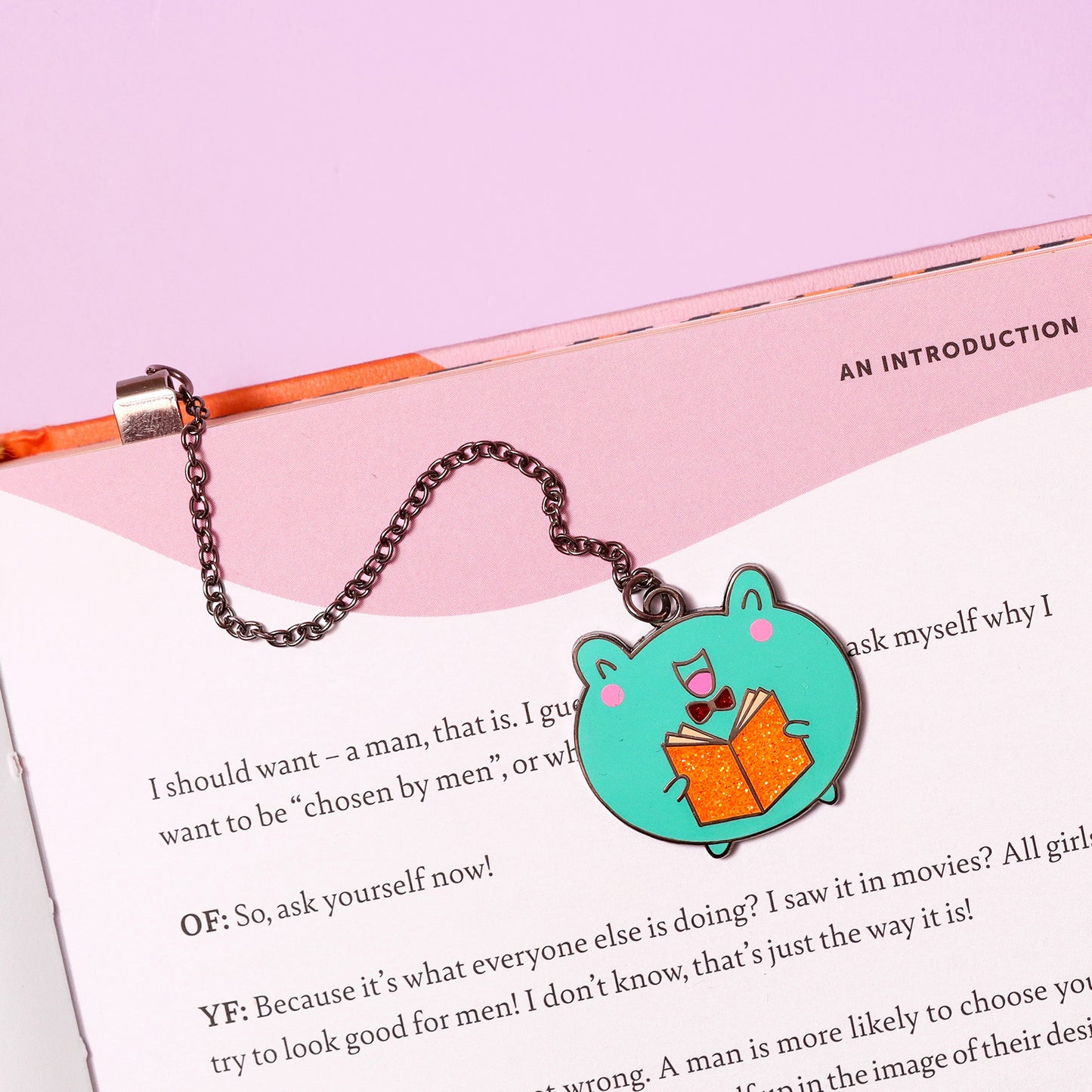 frog chain bookmark cute