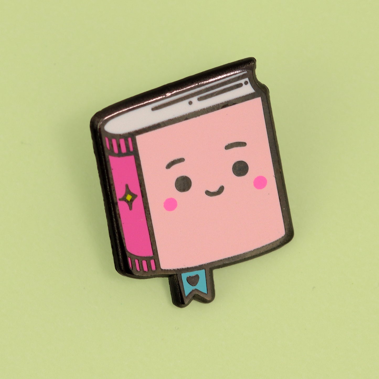 kawaii book enamel pin cute