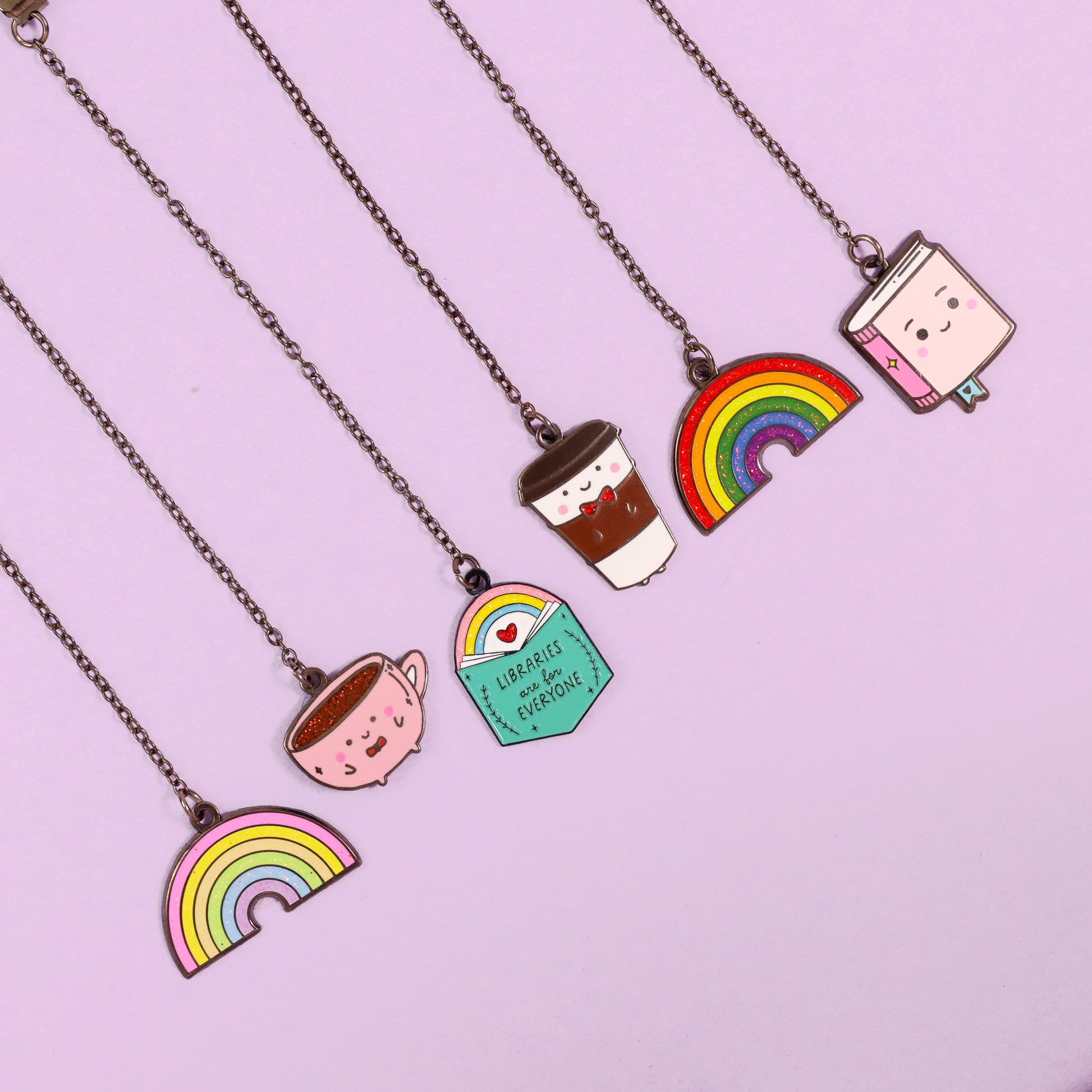 kawaii chain bookmarks cute