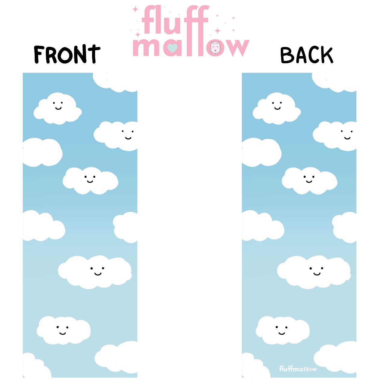 kawaii cloud bookmark cute