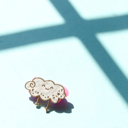 kawaii cloud enamel pin cute