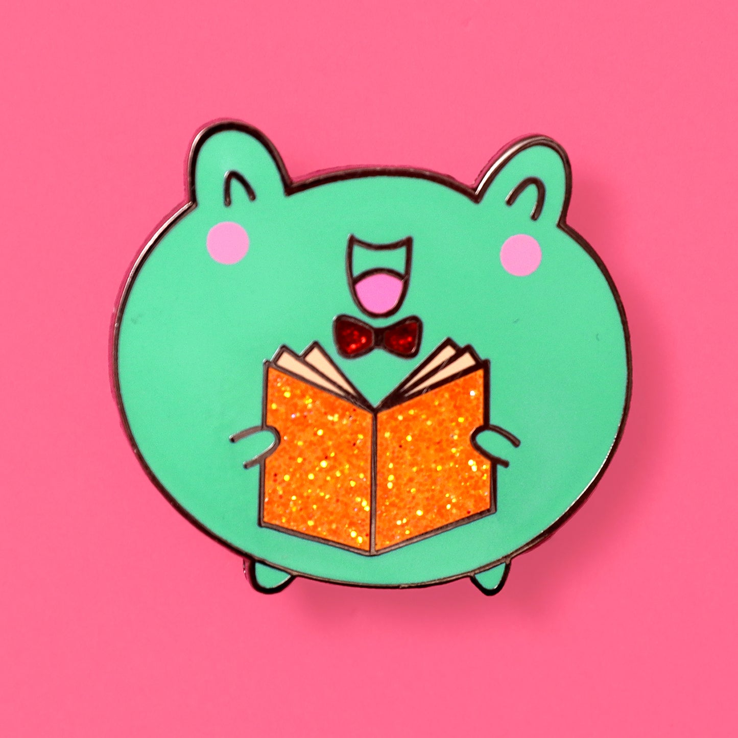 kawaii frog enamel pin