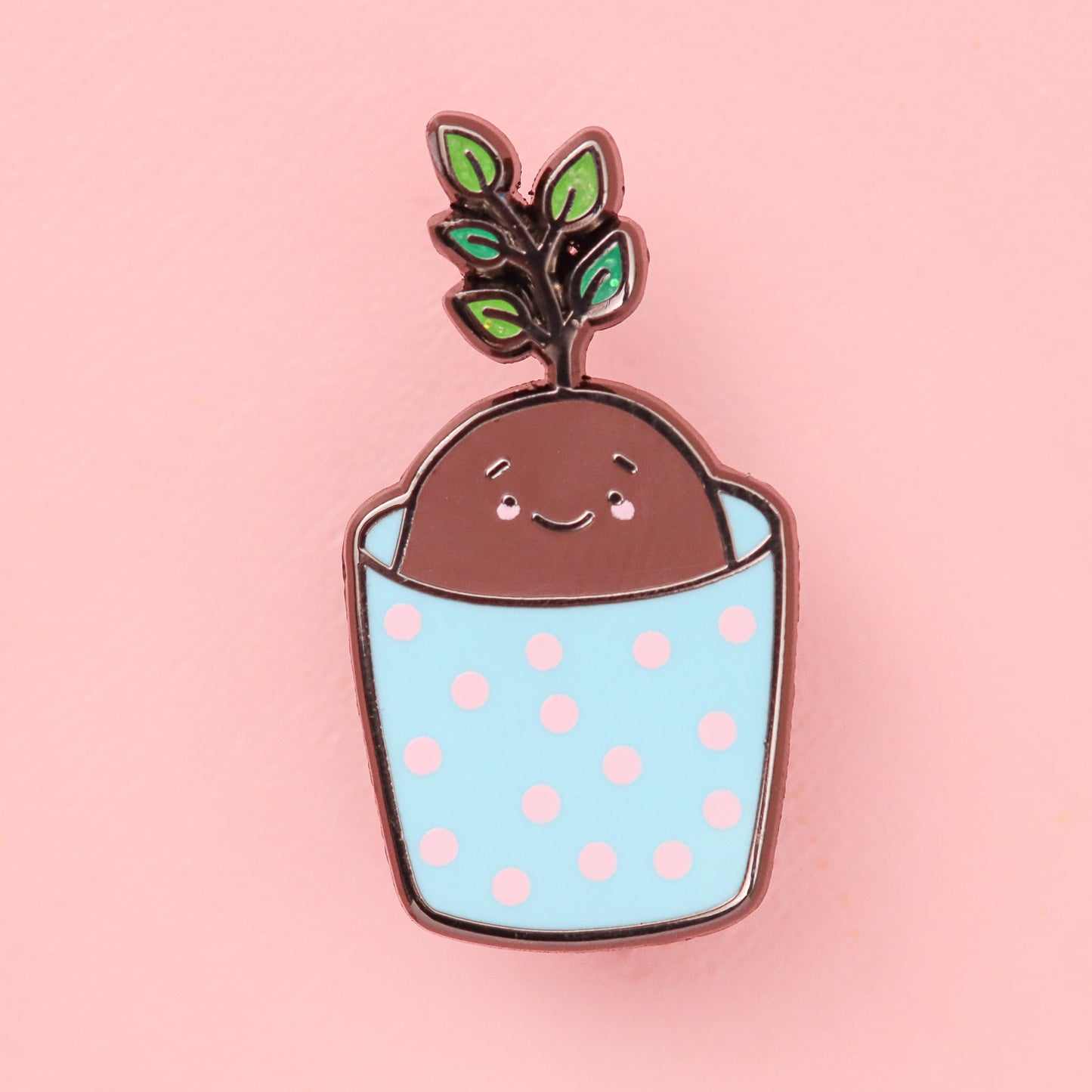 potato plant enamel pin cute
