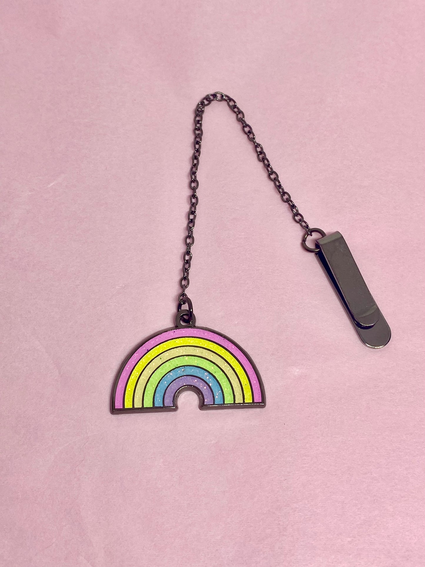 rainbow chain bookmark cute