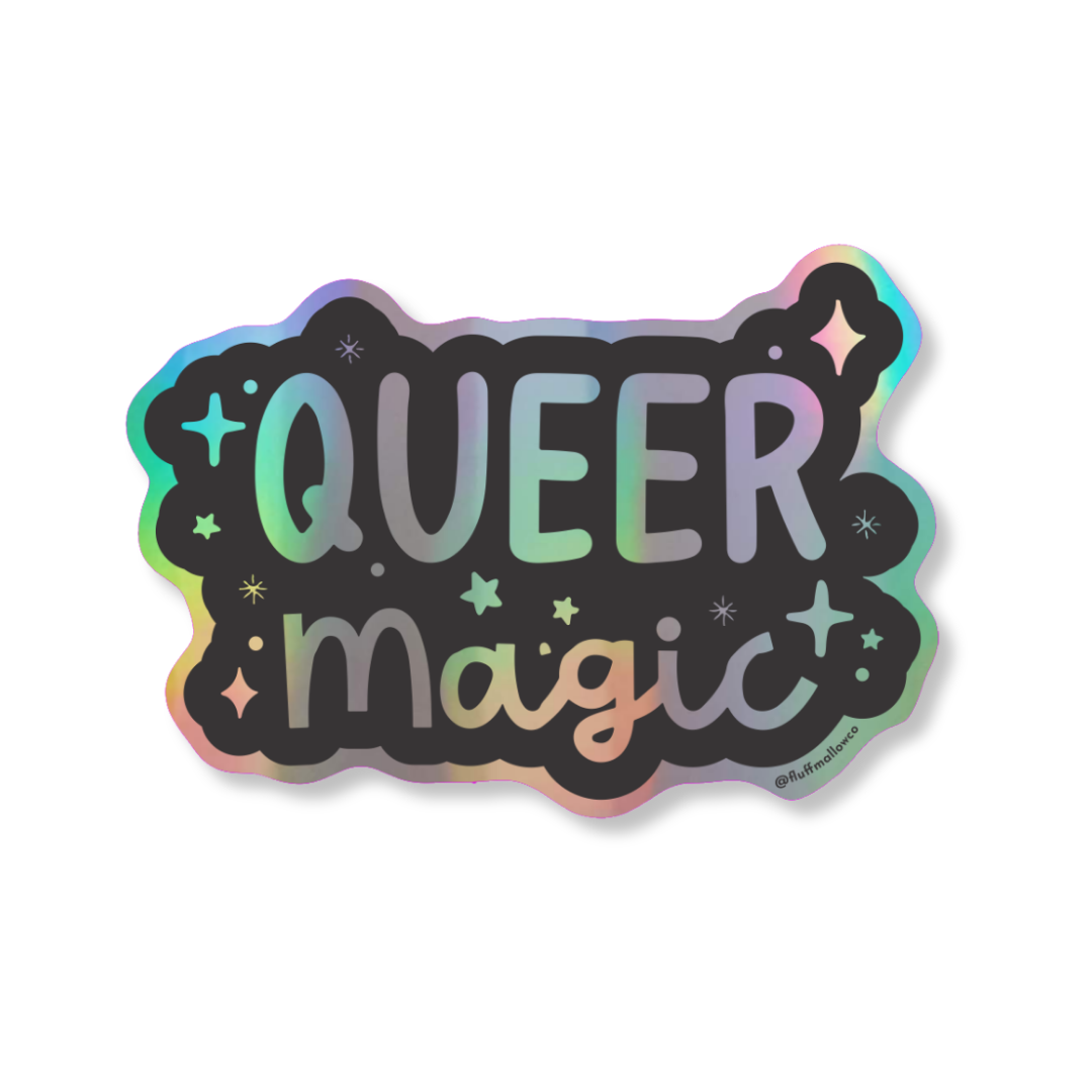 rainbow queer sticker cute