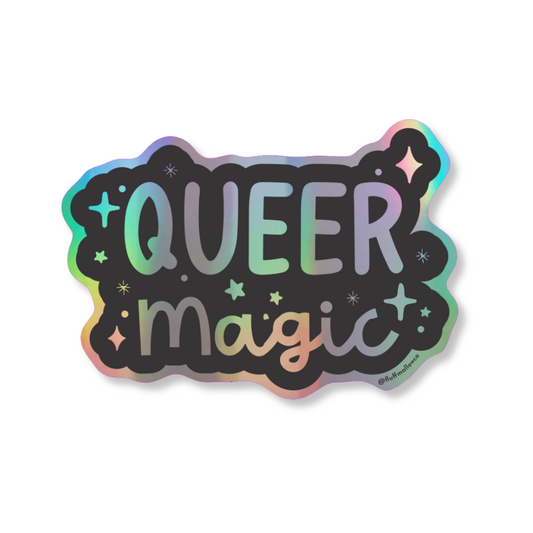 rainbow queer sticker cute