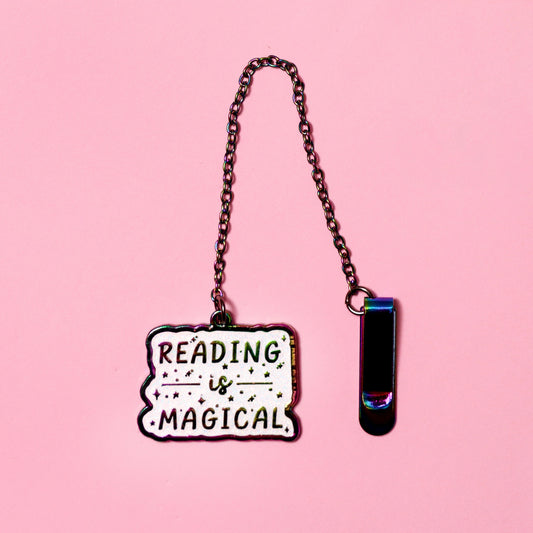 reading chain bookmark cute