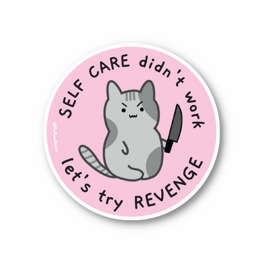 revenge kitty sticker cute kawaii