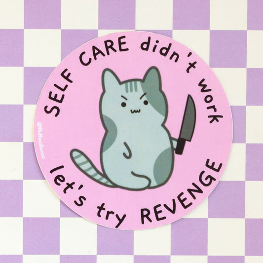 revenge kitty sticker cute kawaii