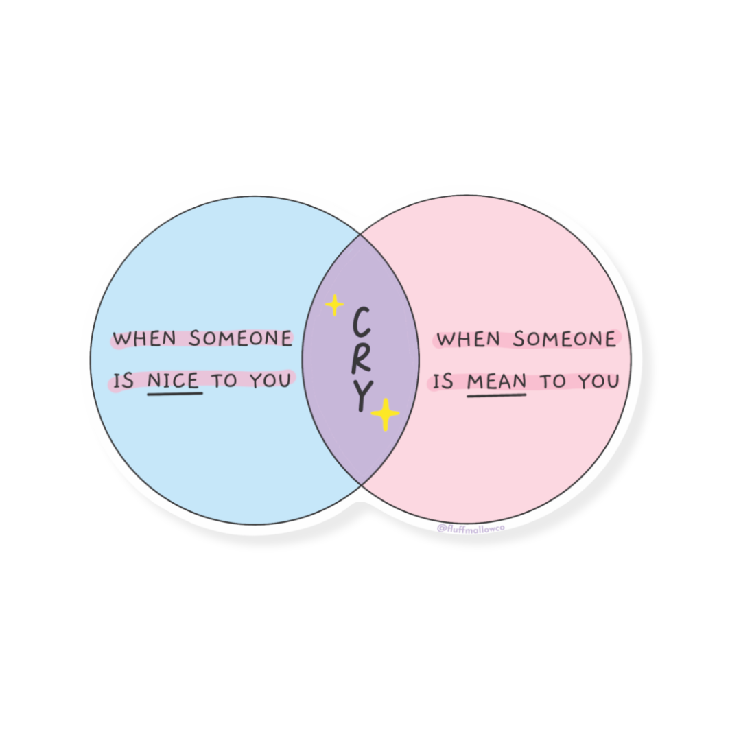 venn diagram sticker funny