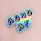 ADHD af enamel pin
