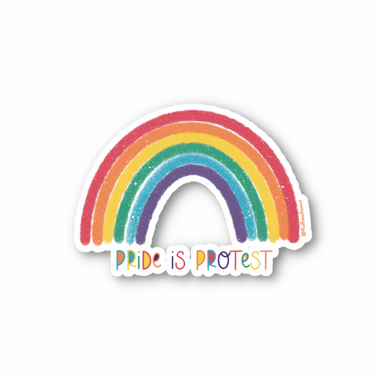 Pride is protest vinyl sticker