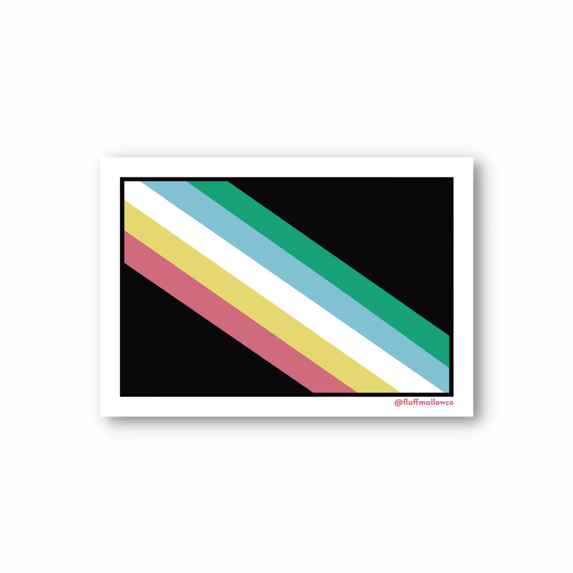 Disability pride flag vinyl sticker