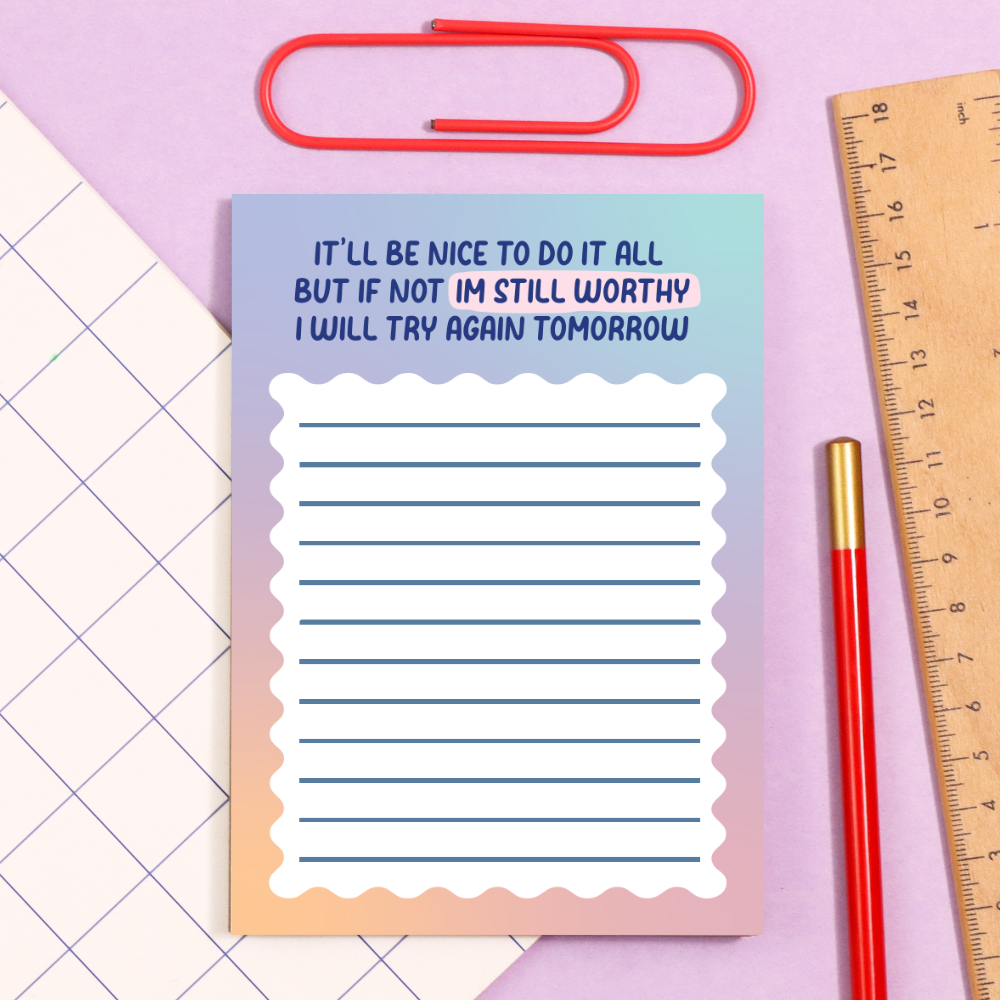 A6 im still worthy memo pad