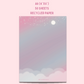 A6 pastel aesthetic gradient notepad
