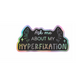 Ask me about my hyperfixation holographic vinyl sticker