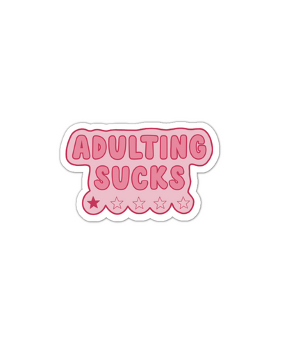 Adulting sucks funny enamel pin
