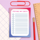A6 Trying my best memo pad