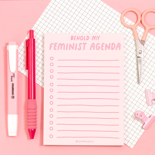 A6 Feminist agenda checklist pad