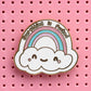 Everything is fucked rainbow enamel pin