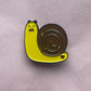 Kawaii snail soft enamel pin