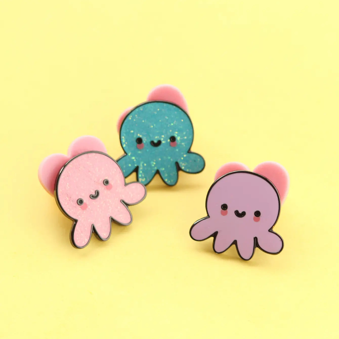 Kawaii octopus enamel pin
