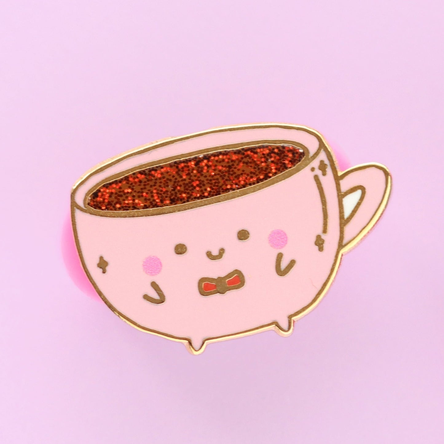 Kawaii coffee Cup hard enamel pin