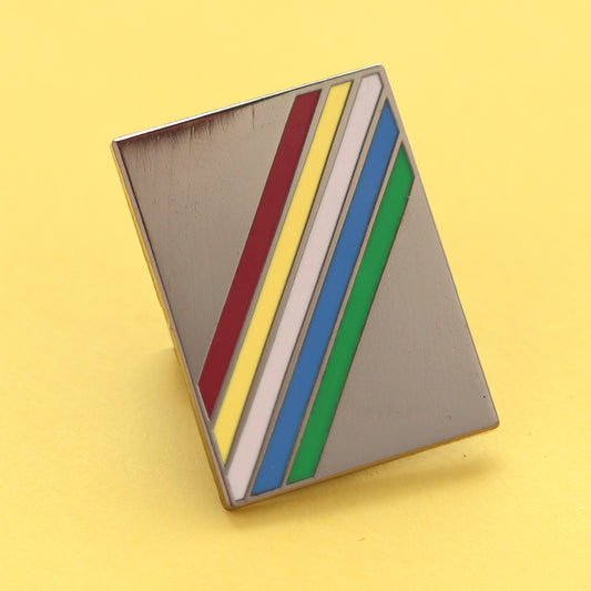 Disability pride flag enamel pin