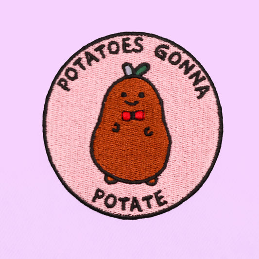 Potato iron on Patch cute kawaii 