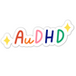 AuDHD autistic + ADHD glitter enamel pin