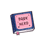 Book Nerd enamel pin
