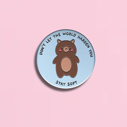 Sie/Sie Emaille-Anstecker