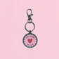 Kind humans club enamel keychain and bag charm