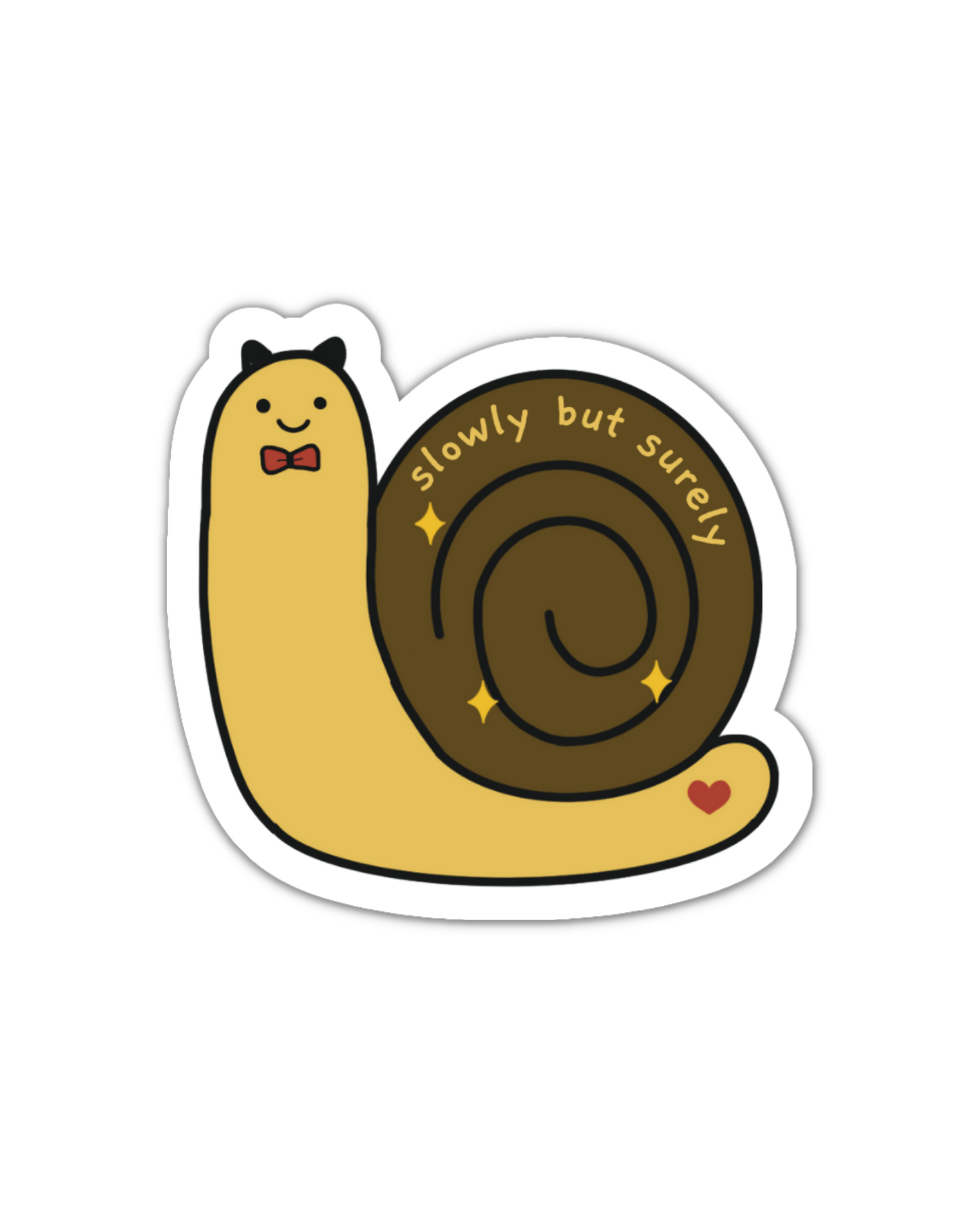 Snail_slowly_but_surely vinyl sticker