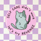 Kawaii kitty sarcastic cat enamel pin bagde