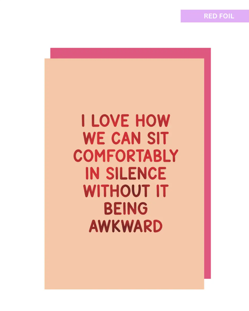 awkward love valentines card