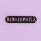 bibliophile enamel pin 
