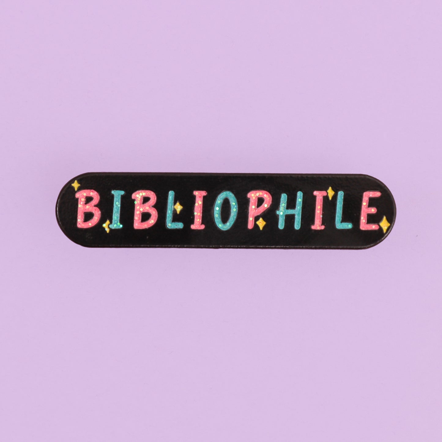 bibliophile enamel pin 