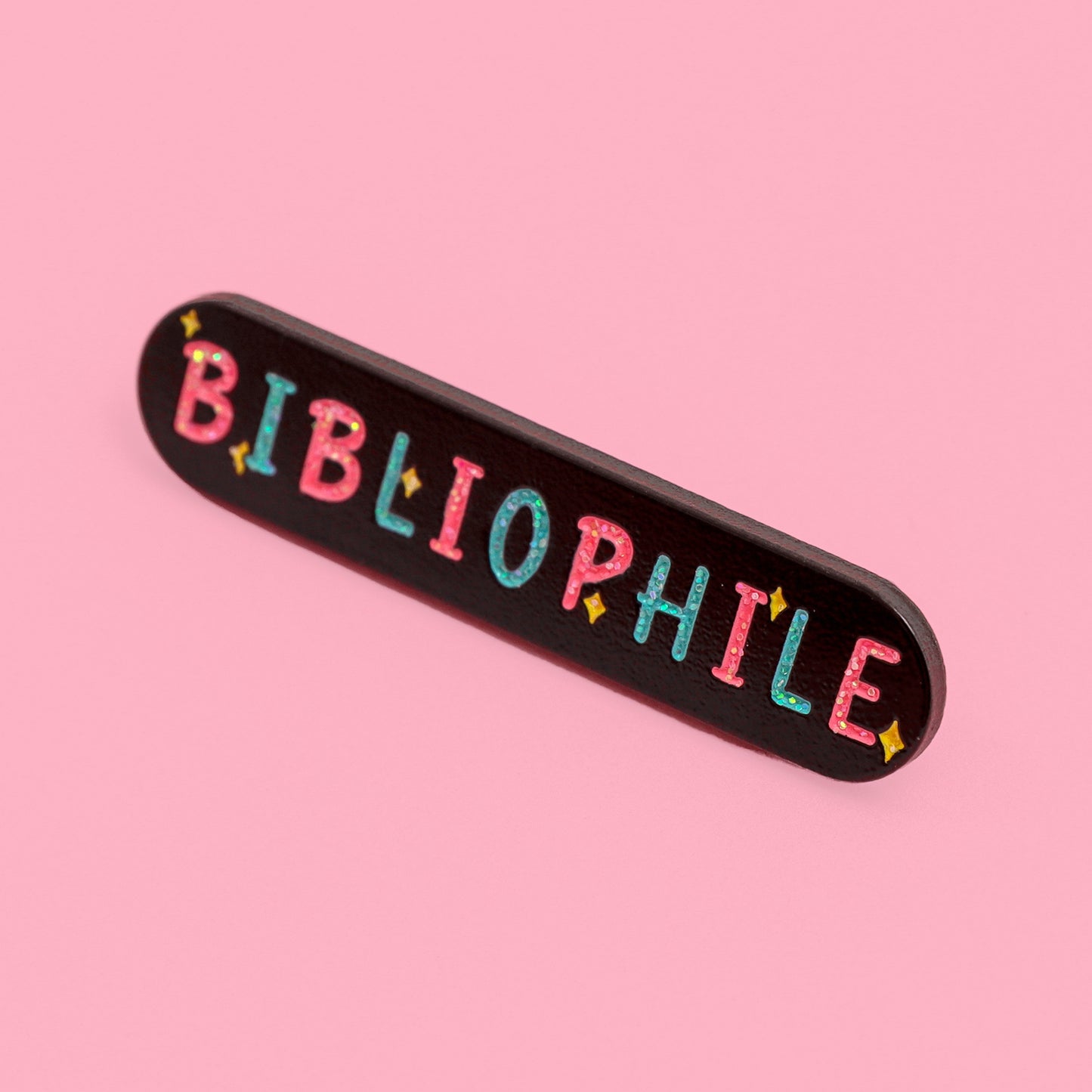 bibliophile enamel pin  