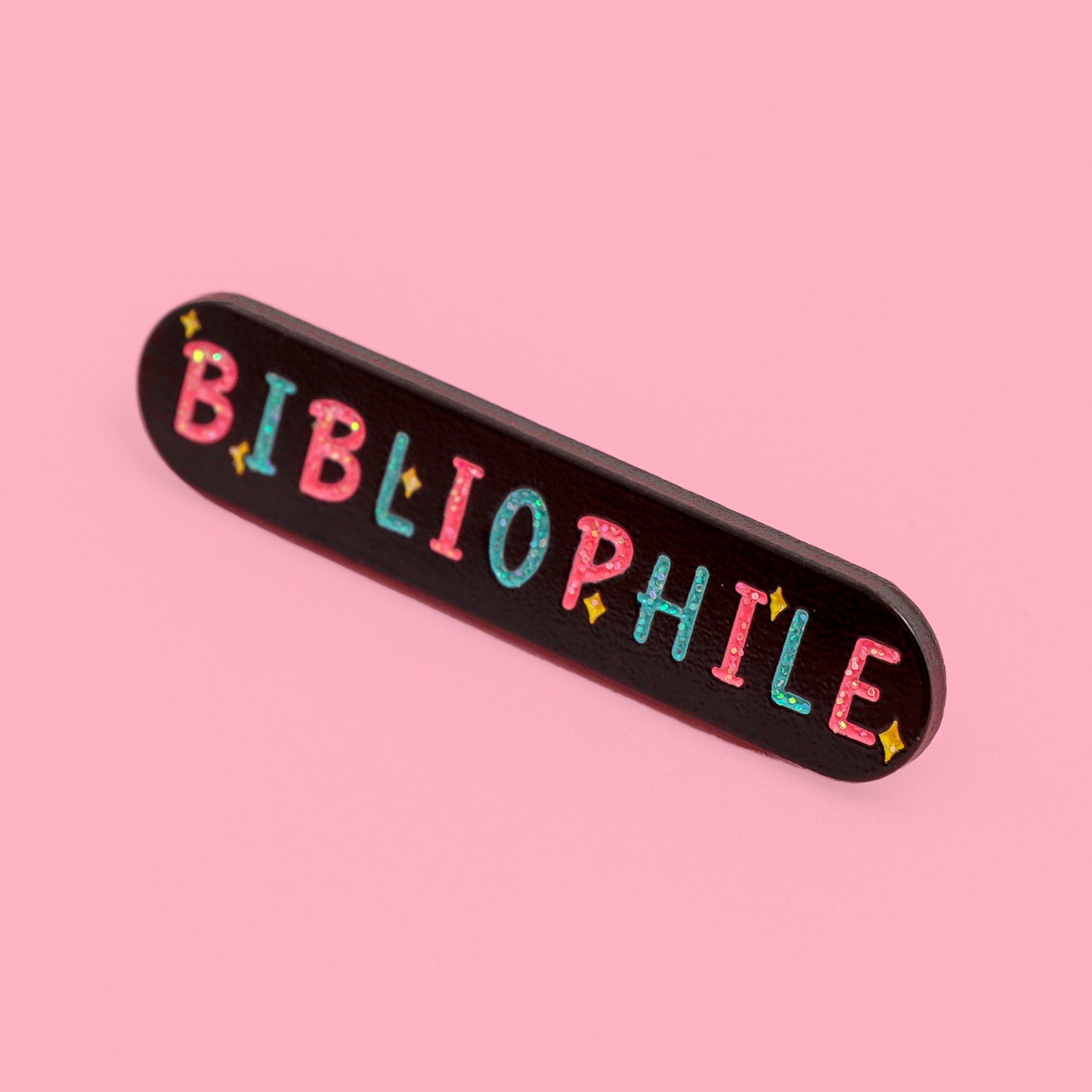 bibliophile enamel pin  